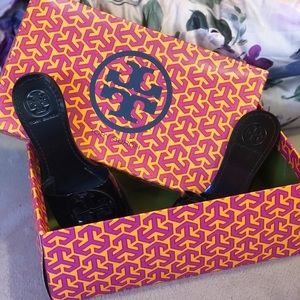 Black Tory Burch Slides